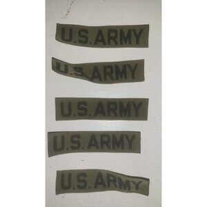US Army Branch Tape Black on Olive Sold Seperately